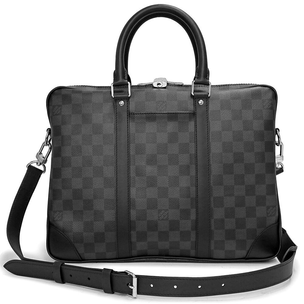 Louis Vuitton Porte Documents Voyage Business Briefcase Shoulder Bag Handbag